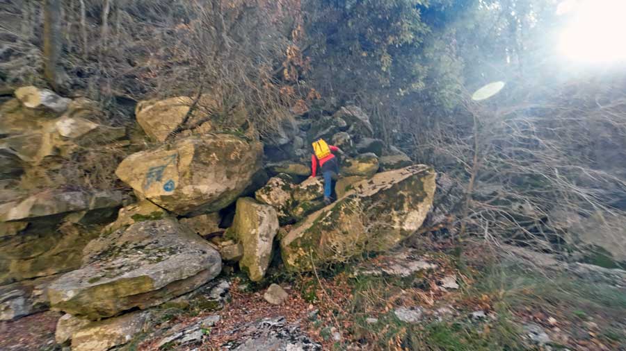 barranc riera de l'Om o Cascades del Goleró a Susqueda comarca de La Selva provincia de Girona Catalunya