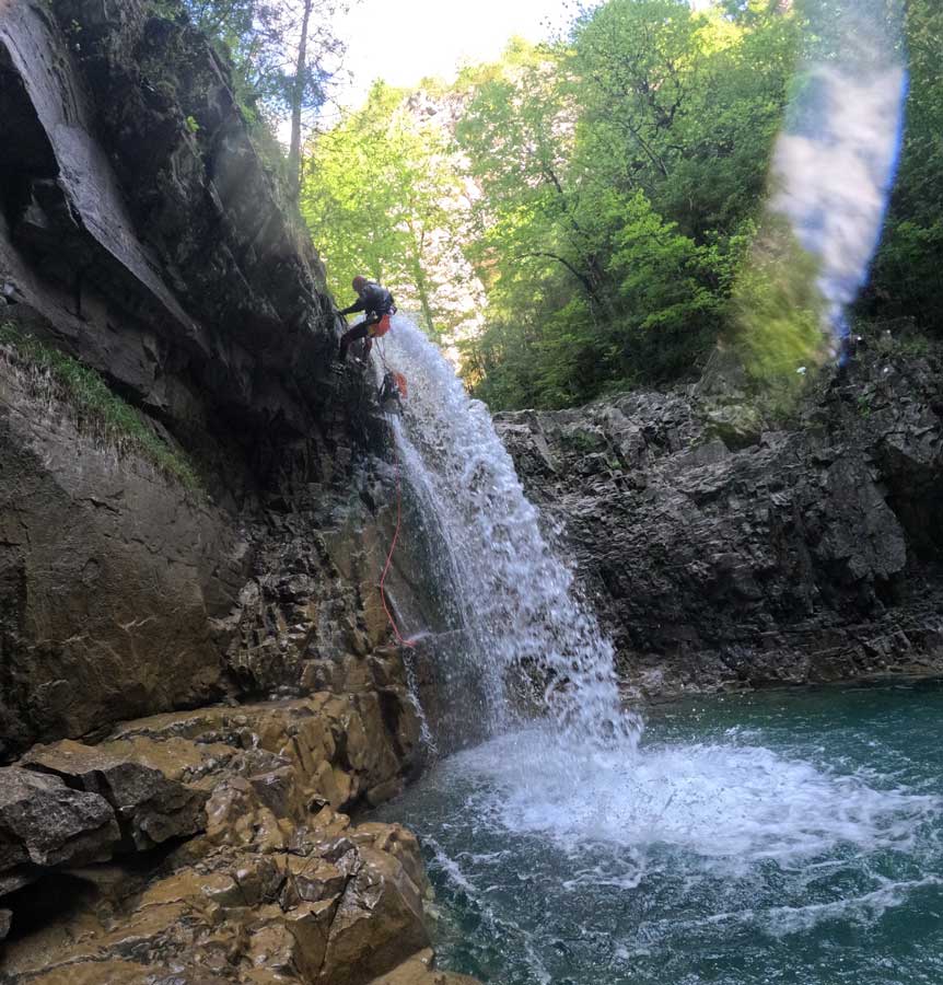 barranco Aigüeta de Barbaruens Seira Huesca Aragón