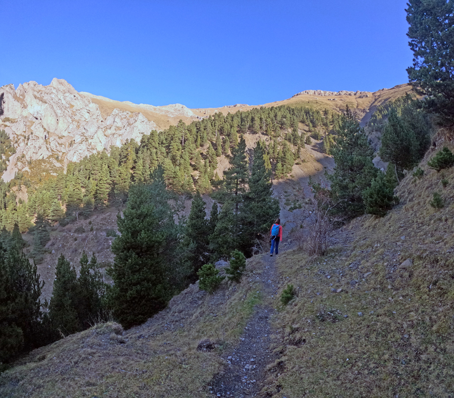 ascensio a la tosa per les muntanyetes visitant la foradada
