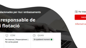 com tramitar la declaració responsable de navegació i flotació agencia catalana de l'aigua
