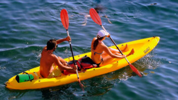 kayak doble lloguer de kayaks La LLosa del Cavall Vall de Lord Guixers Sant Llorenç de Morunys Solsonès Lleida Catalunya